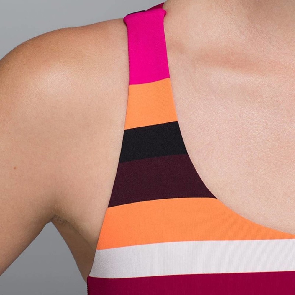 Lululemon Energy Bra in Blossom Stripe Bumble Berry Ghost - Picture 5 of 10